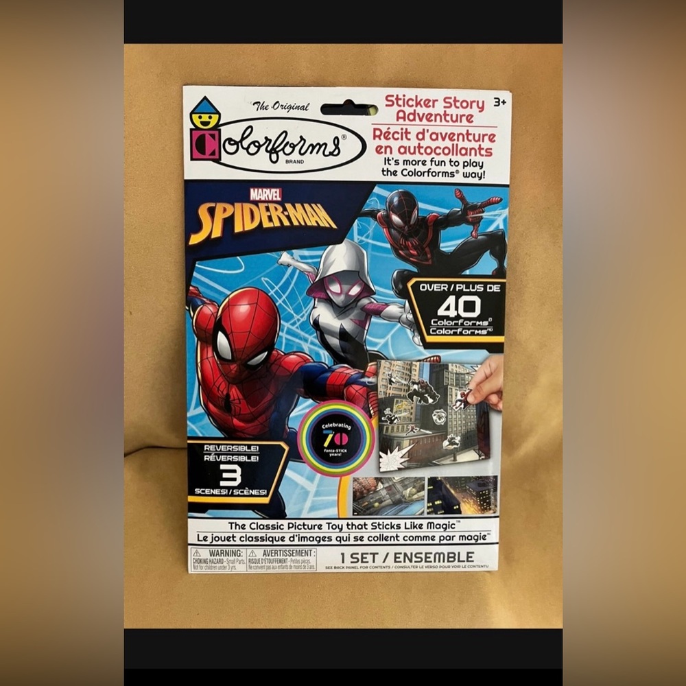 Marvel Spider-Man Adventure ColorForms Sticker Story Set